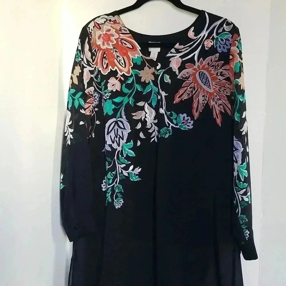 Chico's long flowy blouse 1 - Picture 1 of 8